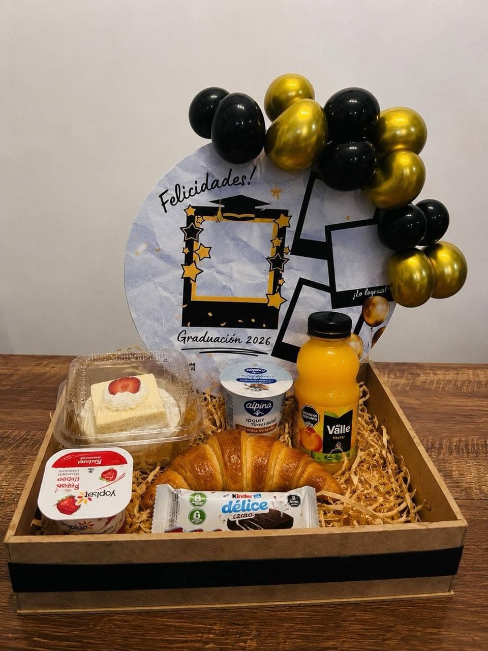 Caja sorpresa de graduacion - desayuno